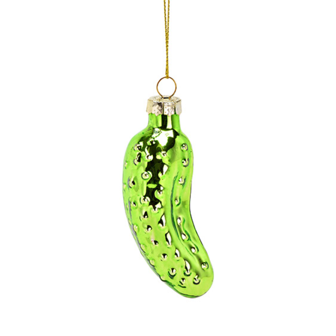 Groen, cucumber, augurk kerstbal, kersthanger, ornament