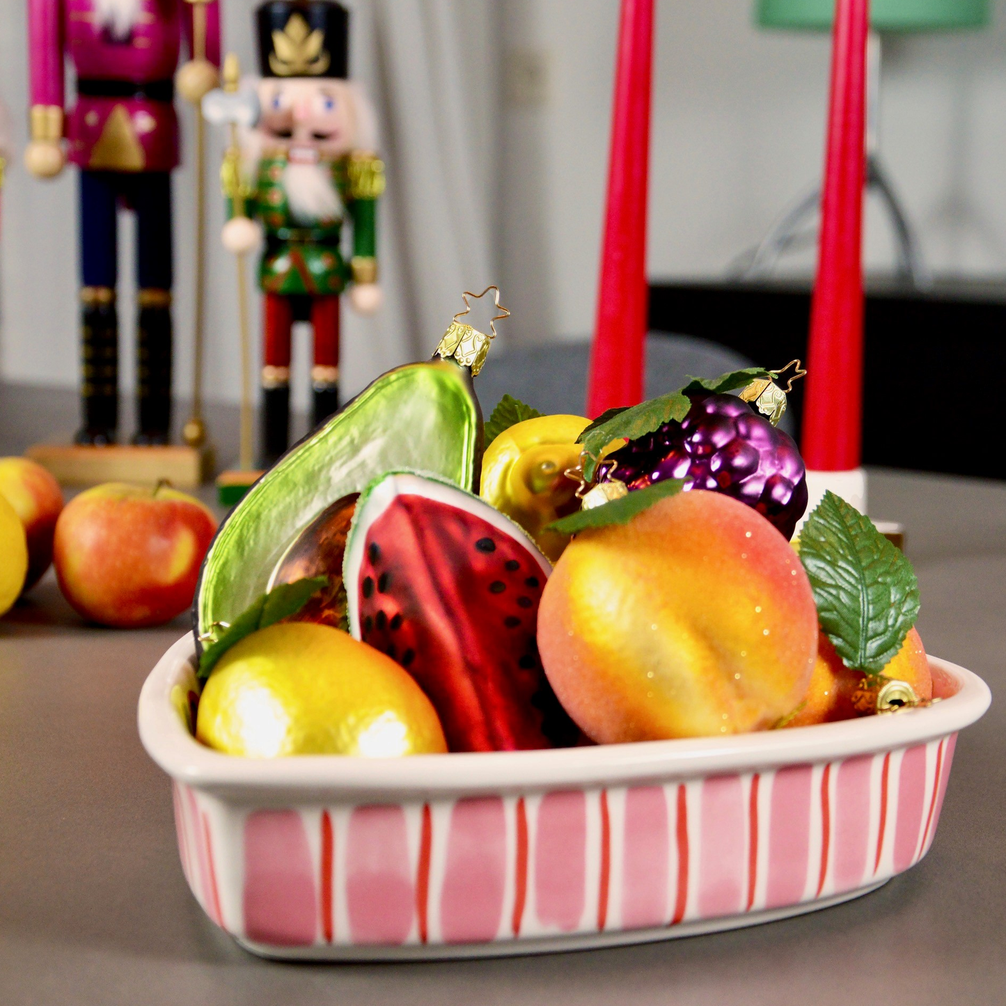 Glazen Ornament Avocado H11.5cm