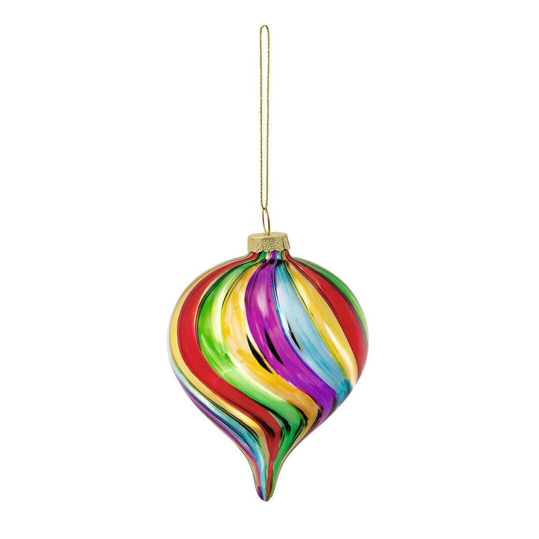 Glazen Ornament Regenboog Druppel Kersthanger