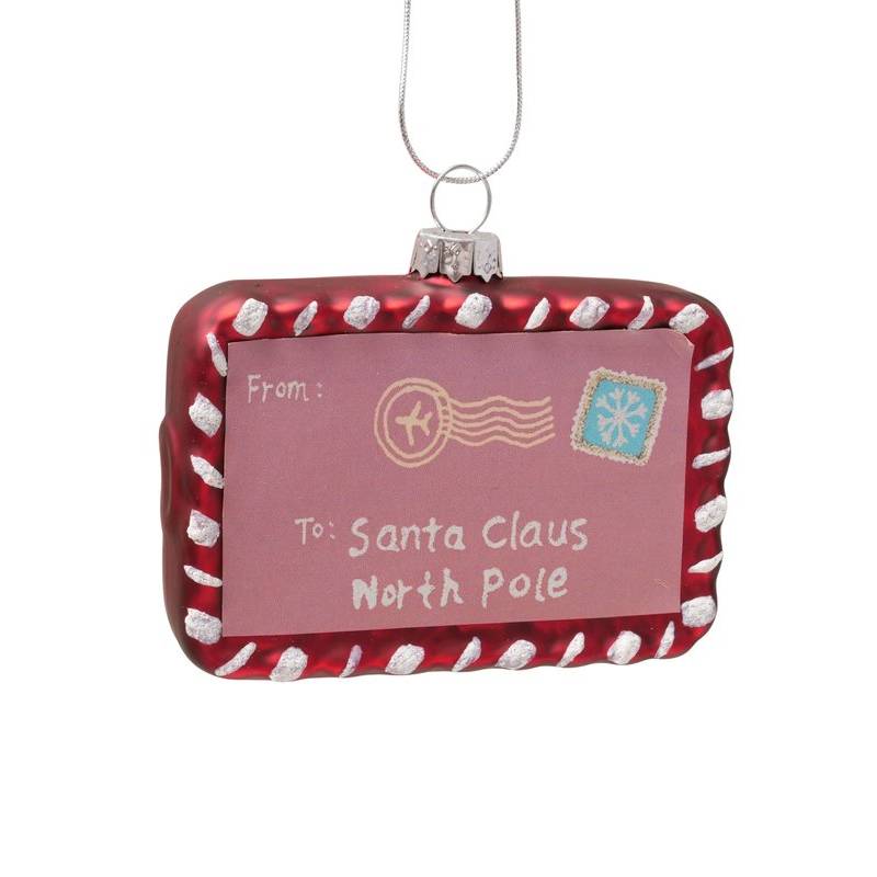 kersthanger, roze, rood, brief, mail, post, letter