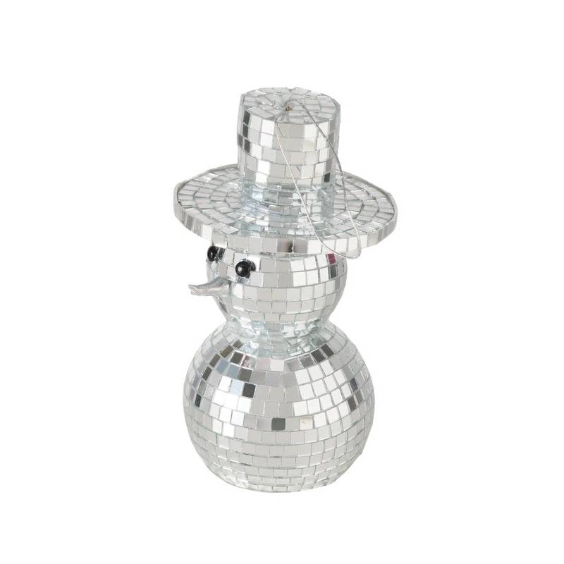 Kersthanger, sneeuwpop, disco, spiegel