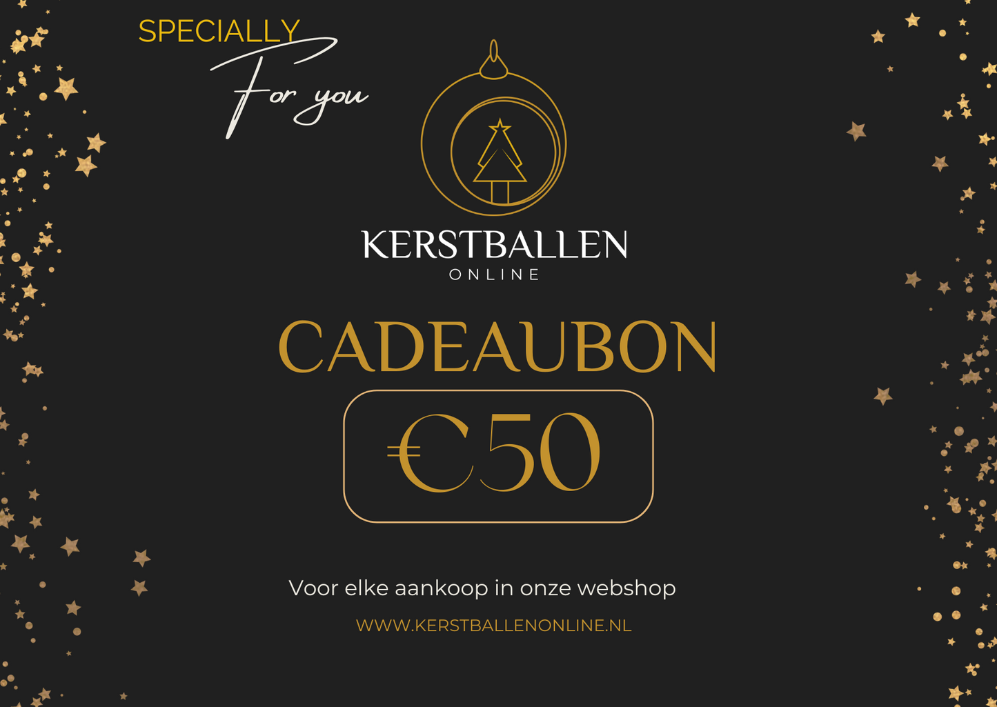 Kerstballen Online Cadeaubon