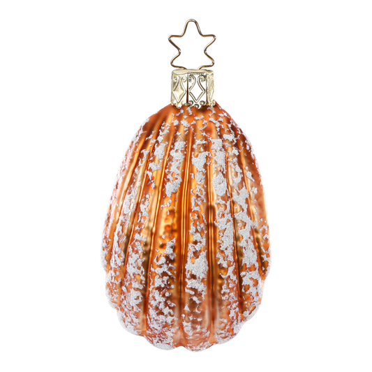 Glazen kerstornament van een madeleine, 7 cm hoog, als kerstbal, kersthanger en kerstfiguur